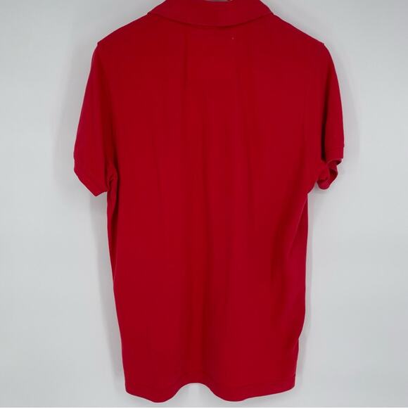 Abercrombie & Fitch Vintage Muscle Polo Shirt Moose Logo Y2K 90s Preppy Red L - Picture 7 of 9